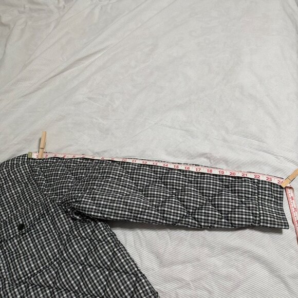 J. Crew Checkered Black and White Puffer Jacket - Picture 7 of 16